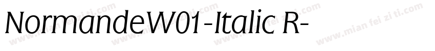 NormandeW01-Italic R字体转换